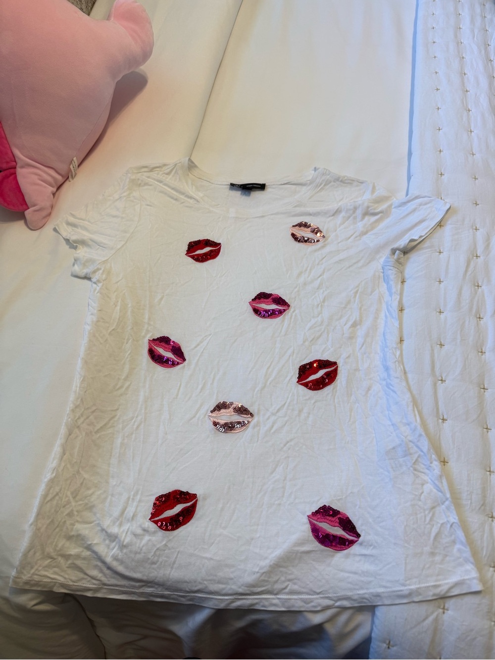 I.N.C Sequin Lip Print T-Shirt 💋